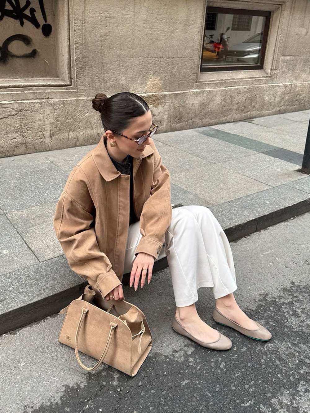 Tieks • Taupe Flats